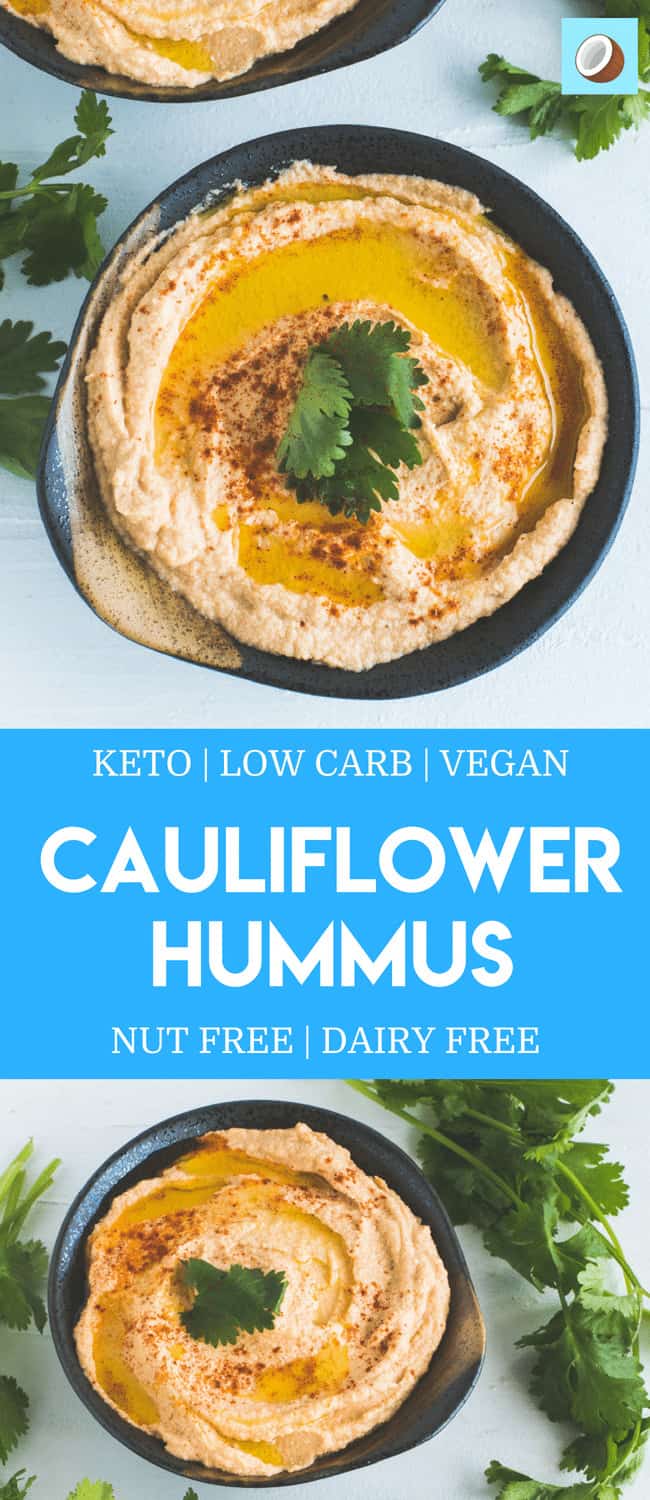 Cauliflower Hummus - The Perfect Keto Snack | Easy Dip For Parties