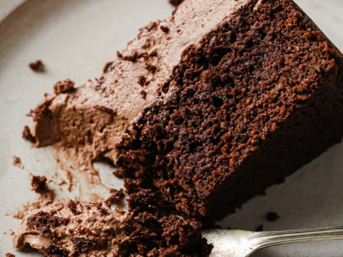 Sugar Free Chocolate Sour Cream Cake | foodthatserves